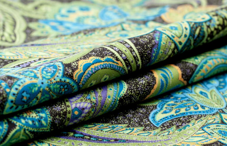 Tkanina obiciowa Alvaro paisley turquoise - obrazek 7