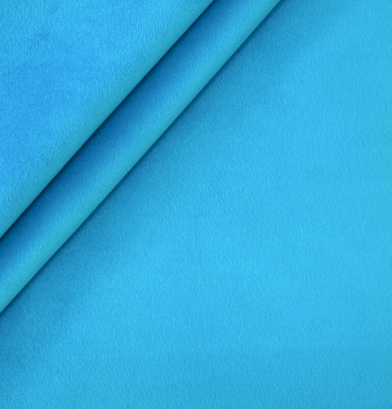 Dzianina obiciowa Rivera Velvet blue - obrazek 2