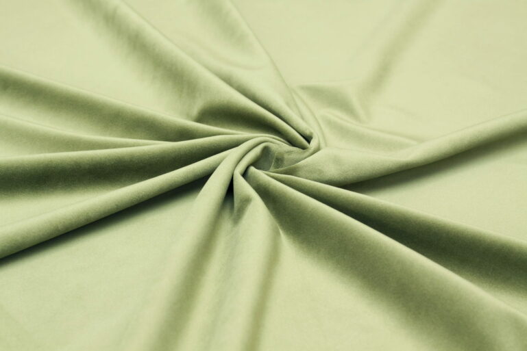 Dzianina obiciowa Rivera Velvet olive green - obrazek 4