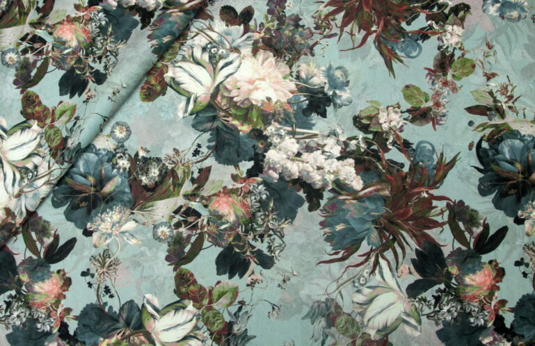 Tkanina tapicerska Baroque blue - obrazek 4