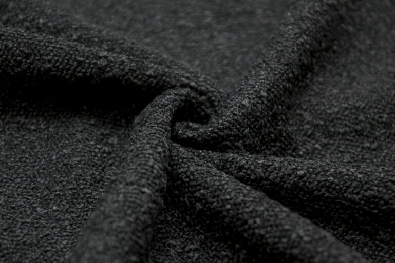 Tkanina obiciowa na meble najmocniejsza bukla Pecora black (bouclé ) - obrazek 4
