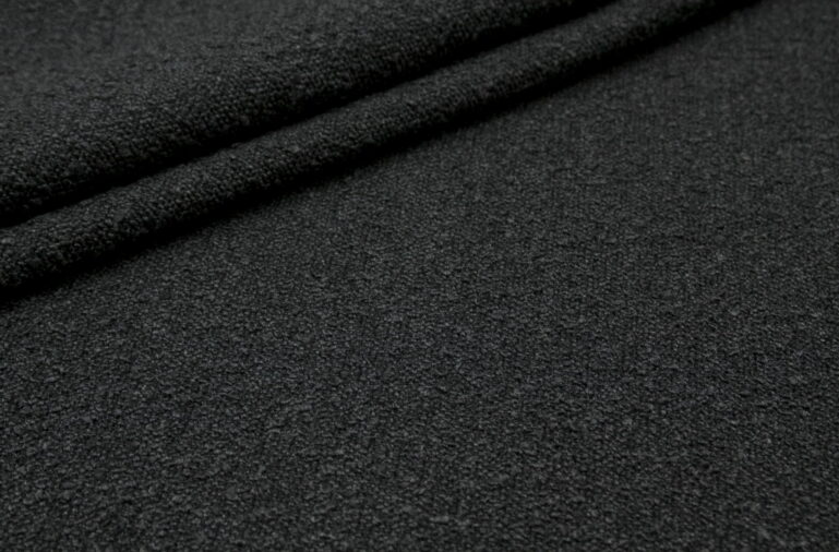 Tkanina obiciowa na meble najmocniejsza bukla Pecora black (bouclé ) - obrazek 2