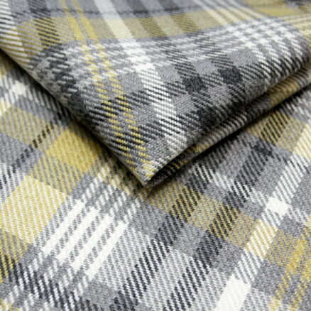 Tkanina obiciowa na meble Charles Tartan  mustard (krata musztardowa)