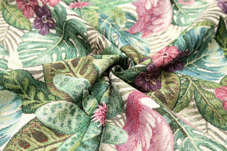 Tkanina obiciowa Unica Flamingo flowers 140 - obrazek 5