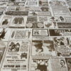 Tkanina obiciowa policotton Vintage Newspaper - obrazek 5