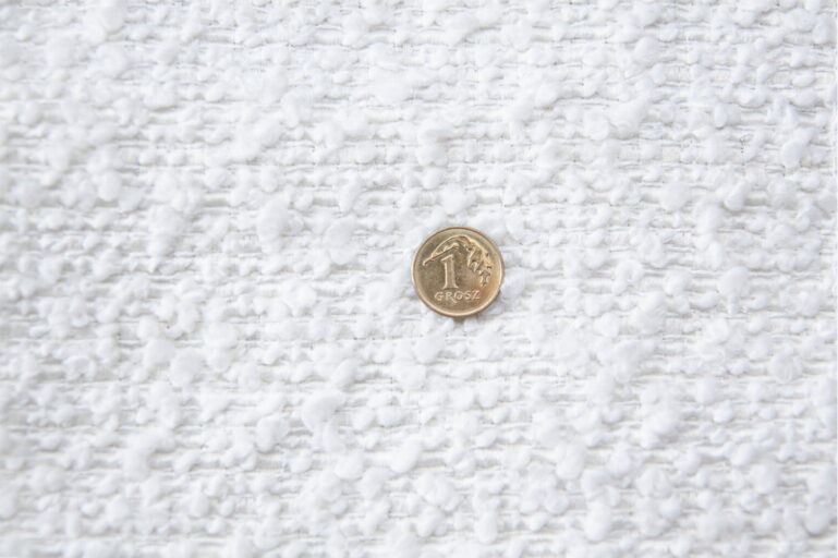 Tkanina obiciowa bukla premium Alba white 03 (bouclé ) - obrazek 6