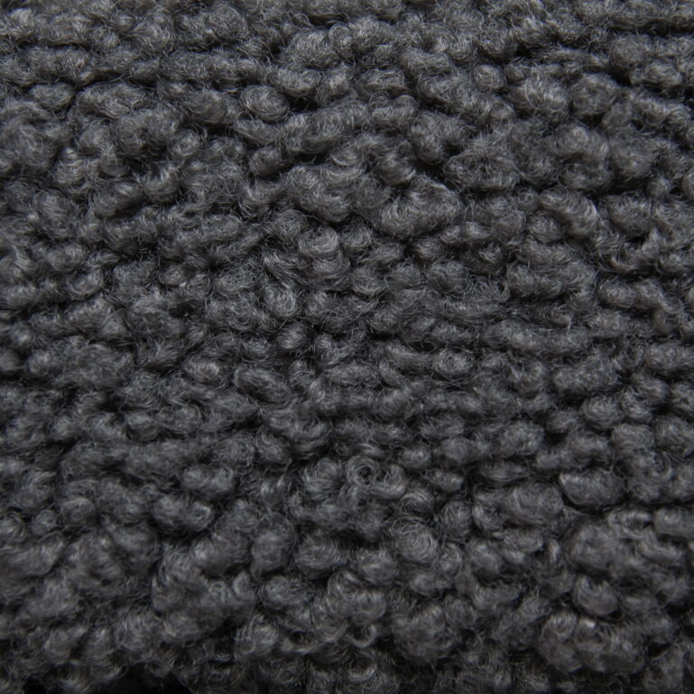 Tkanina obiciowa gruba bukla Lamm  08 anthracite - obrazek 4
