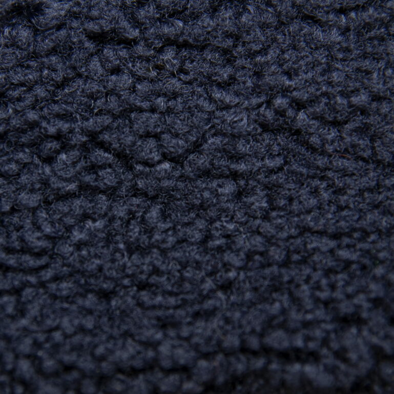 Tkanina obiciowa gruba bukla Lamm 09 navy blue - obrazek 4