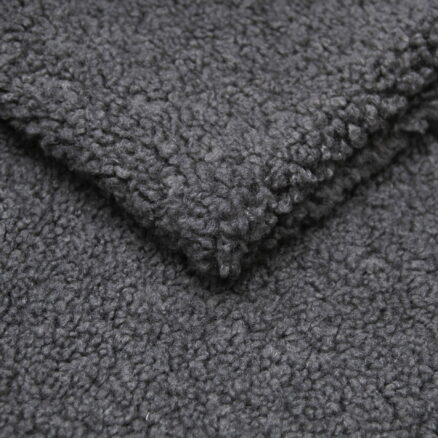 Tkanina obiciowa gruba bukla Lamm  08 anthracite