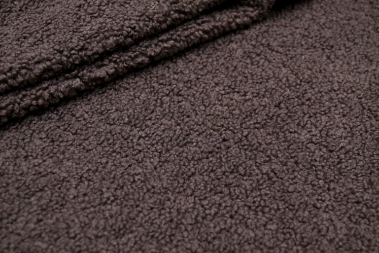 Tkanina obiciowa gruba bukla Lamm 04 brown - obrazek 2
