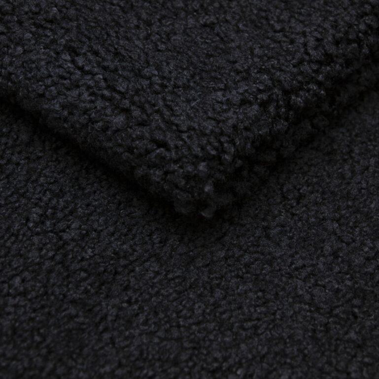 Tkanina obiciowa gruba bukla Lamm 10 black