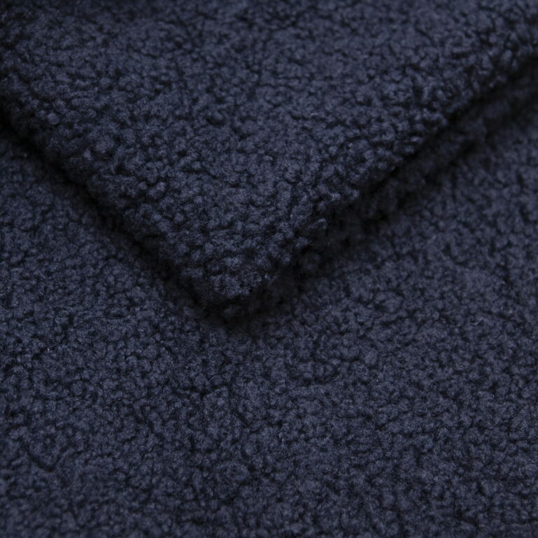 Tkanina obiciowa gruba bukla Lamm 09 navy blue