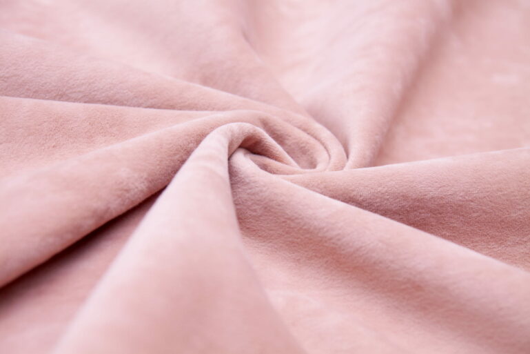 Tkanina obiciowa Cozy Velvet powder - obrazek 4