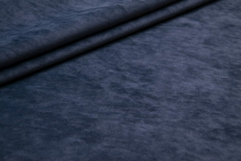 Tkanina obiciowa Cozy Velvet navy blue - obrazek 3