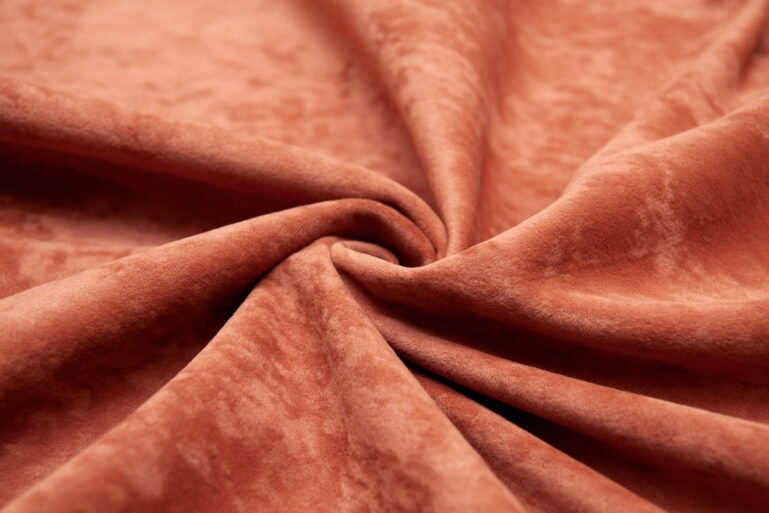 Tkanina obiciowa Cozy Velvet cinnamon - obrazek 3