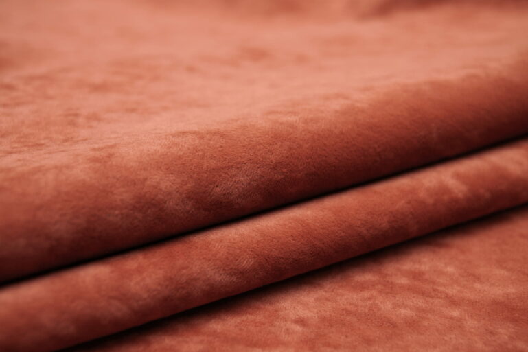 Tkanina obiciowa Cozy Velvet cinnamon - obrazek 4