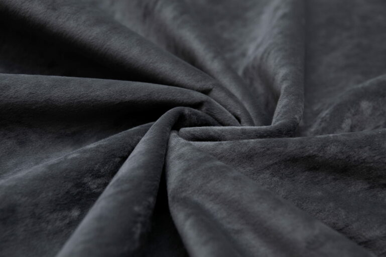 Tkanina obiciowa Cozy Velvet anthracite - obrazek 2