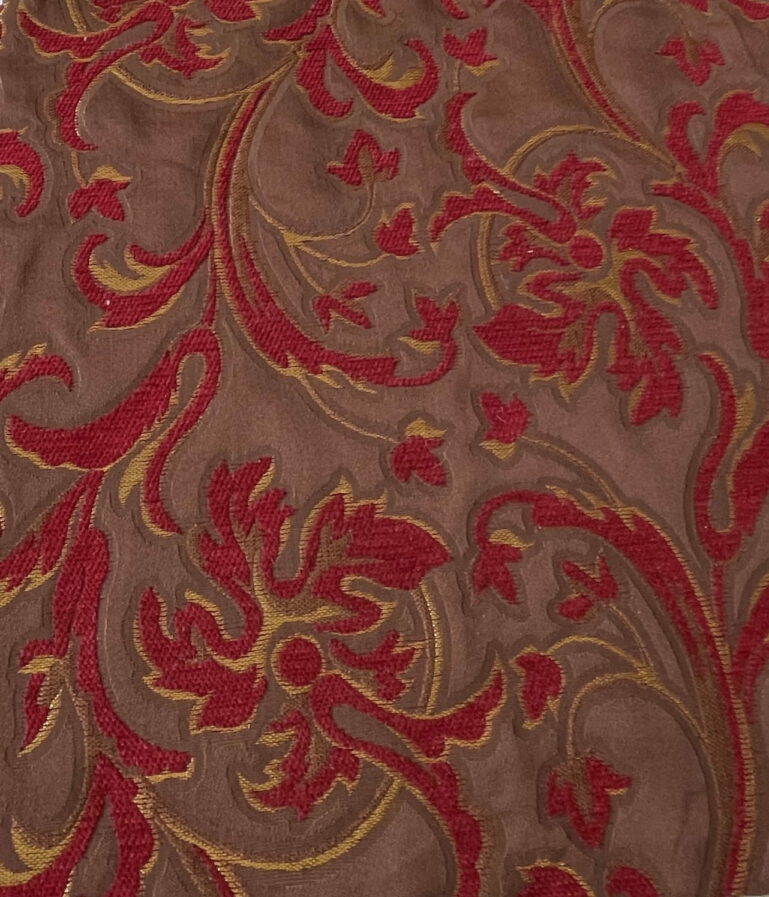 Tkanina obiciowa Kaszmir  (United) Bordo Wzór