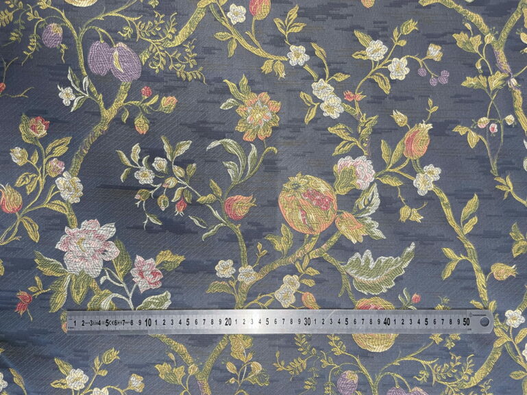 Tkanina obiciowa Haryk / Plum szaro-niebieski (grey/blue) - obrazek 7