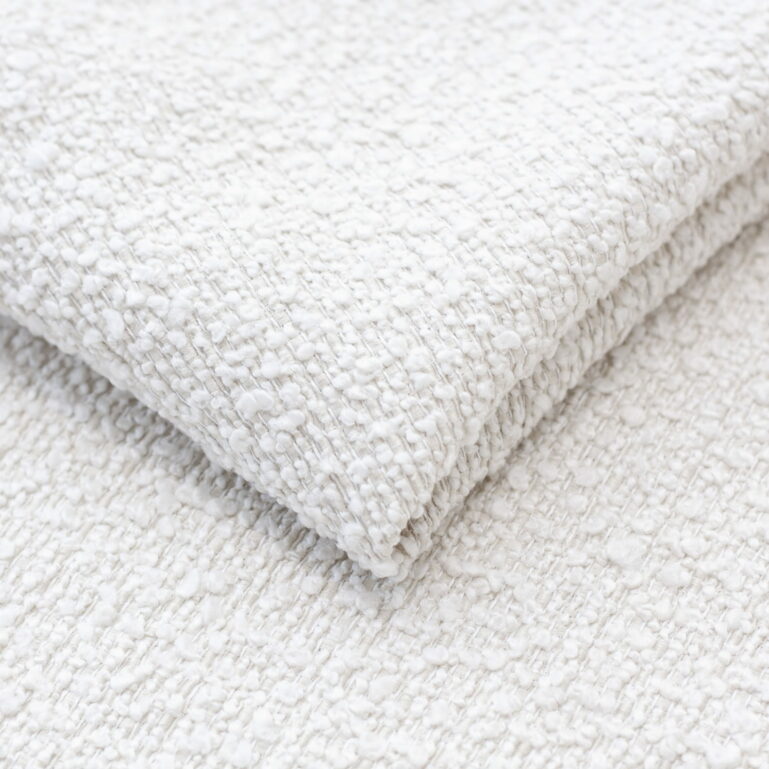 Tkanina obiciowa bukla premium Alba white 03 (bouclé )