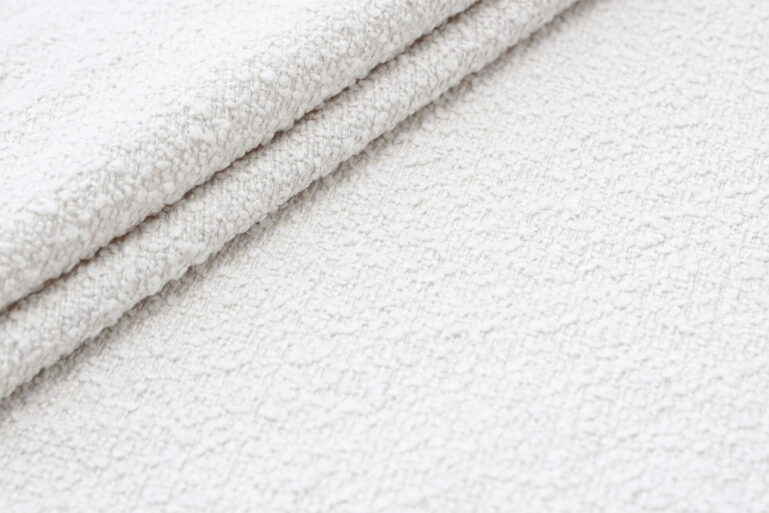 Tkanina obiciowa bukla premium Alba white 03 (bouclé ) - obrazek 2