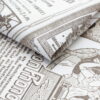 Tkanina obiciowa policotton Vintage Newspaper