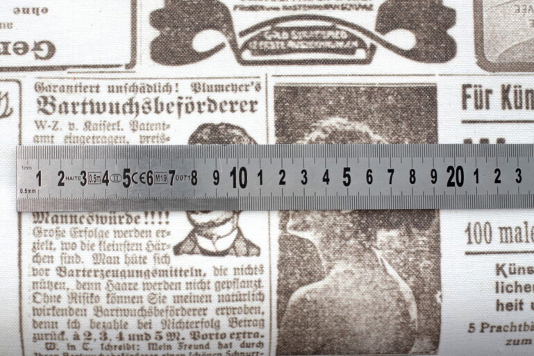 Tkanina obiciowa policotton Vintage Newspaper - obrazek 7