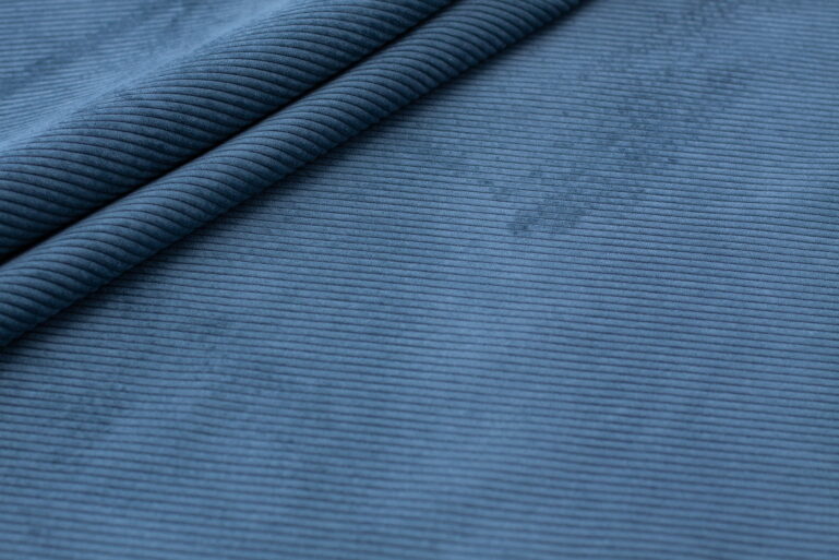 Tkanina obiciowa sztruks Corduroy ocean - obrazek 2
