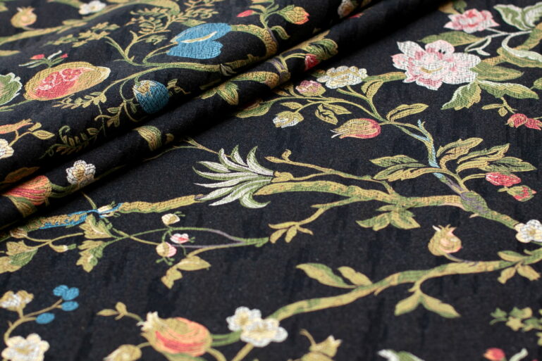 Tkanina obiciowa Haryk / Plum czarny (black) - obrazek 3