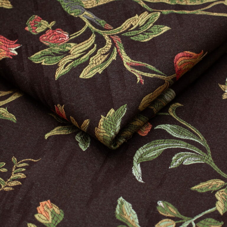 Tkanina obiciowa Haryk / Plum brązowo-bordowa