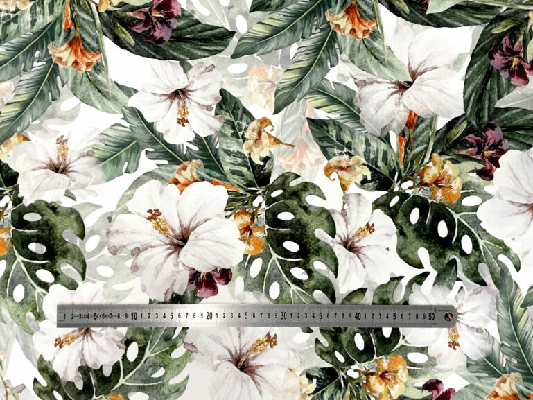 Tkanina obiciowa Hibiskus - obrazek 3