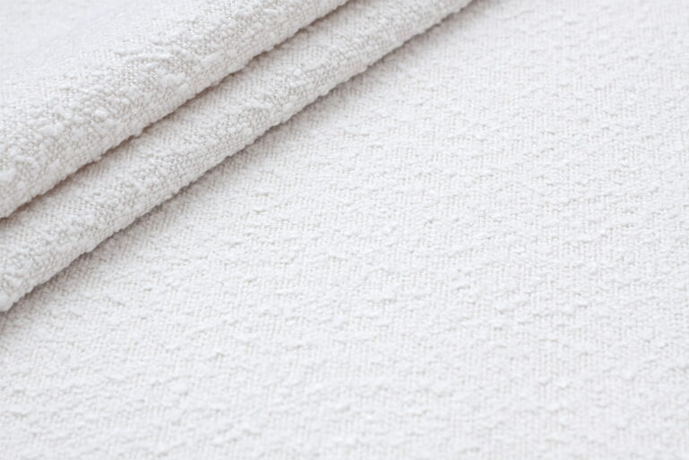 Tkanina obiciowa najmocniejsza bukla na meble Pecora white (bouclé ) - obrazek 2