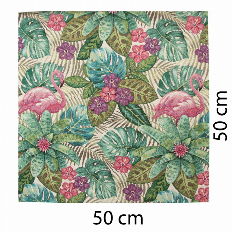 Tkanina obiciowa Unica Flamingo flowers 140 - obrazek 3