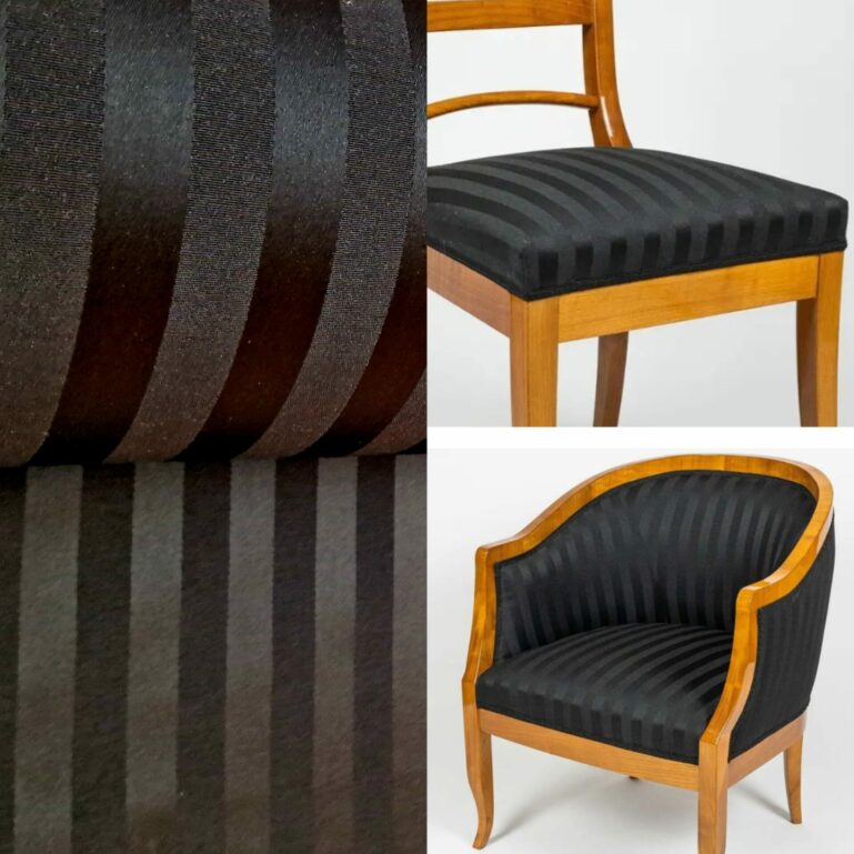 Tkanina obiciowa Luigi Anthracite - obrazek 2