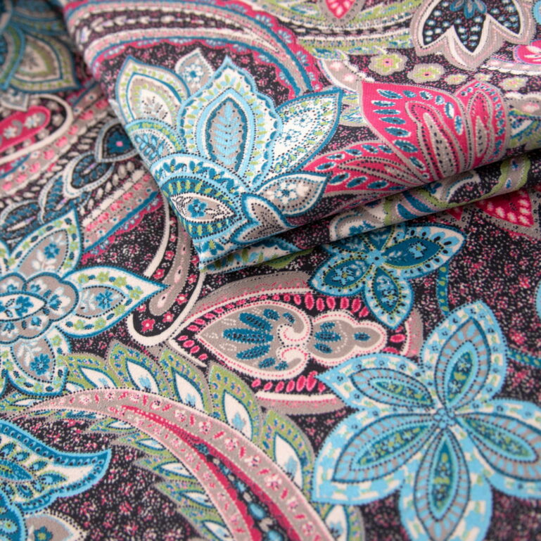 Tkanina obiciowa Alvaro paisley pink