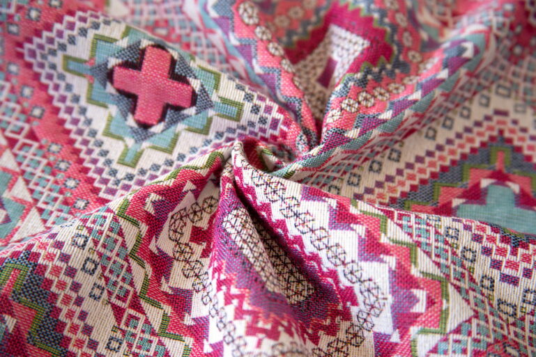 Tkanina obiciowa Unica Boho różowe - obrazek 6
