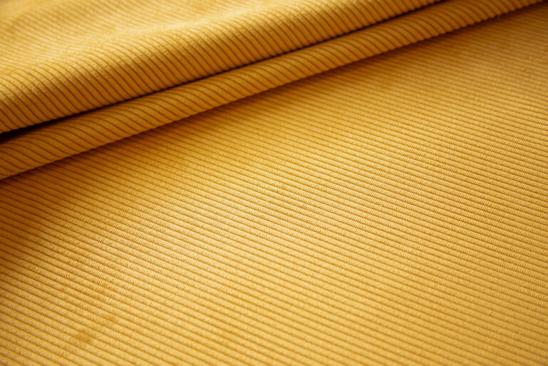 Tkanina obiciowa sztruks Corduroy mostaza - obrazek 2