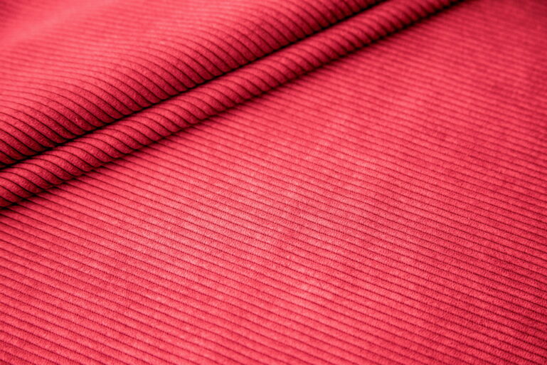 Tkanina obiciowa sztruks Corduroy red - obrazek 2