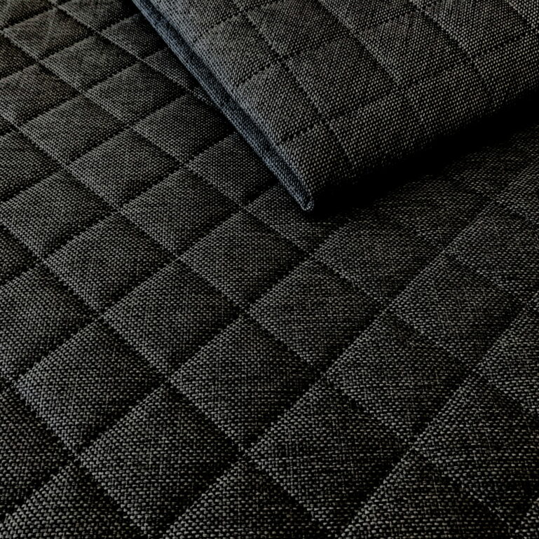 Tkanina obiciowa Inari 96 Dark Gray Contrast Pikowany