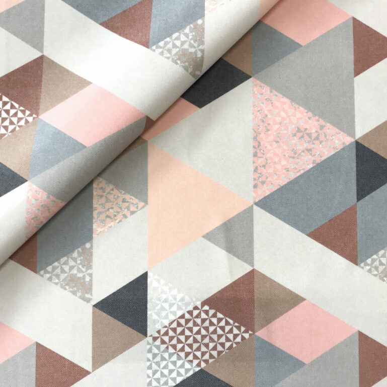 Tkanina tapicerska Triangle Pink