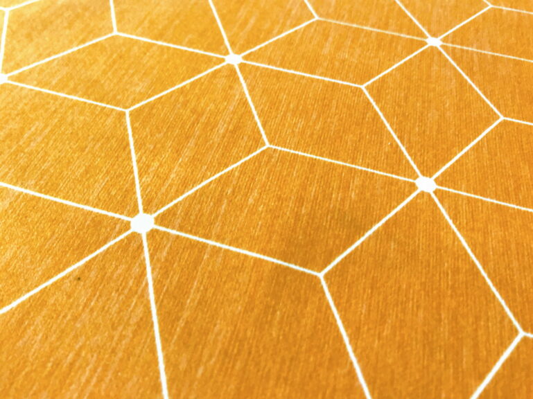 Tkanina tapicerska Geometric Yellow - obrazek 4