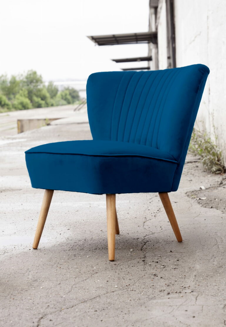 Dzianina obiciowa Riviera Velvet navy blue 81 - obrazek 2